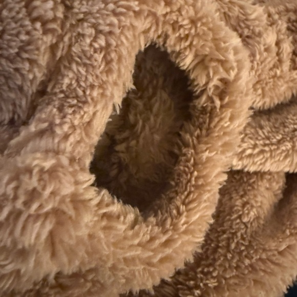 Aerie brown Teddy high waist fluffy fleece jogger pants comfy cozy lounge XS NWT - Picture 7 of 9